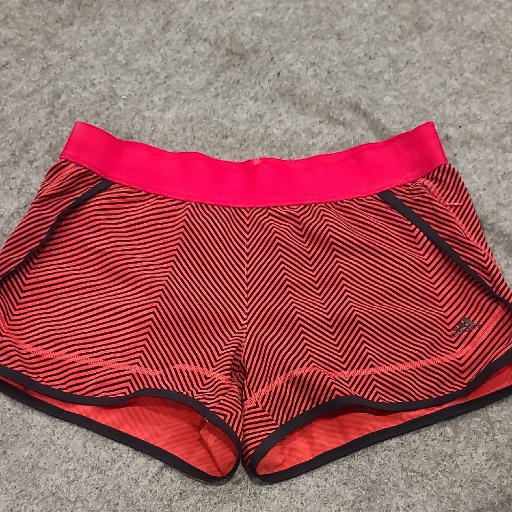 Adidas Like New Powerluxe Running Shorts, Small Red/hot Pink Coloured Short